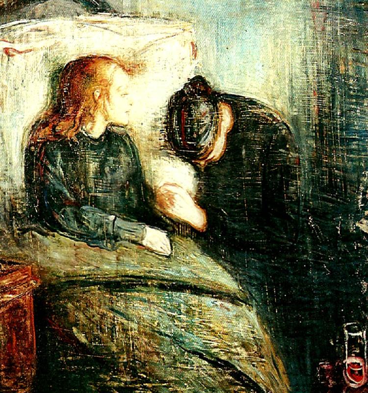 Edvard Munch den sjuka flickan oil painting image
